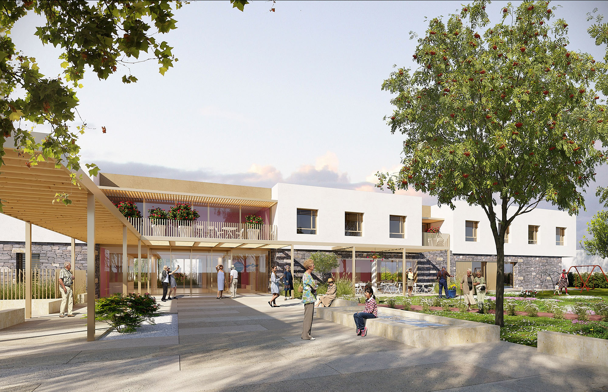 EHPAD-Baillargues_perspective-entree