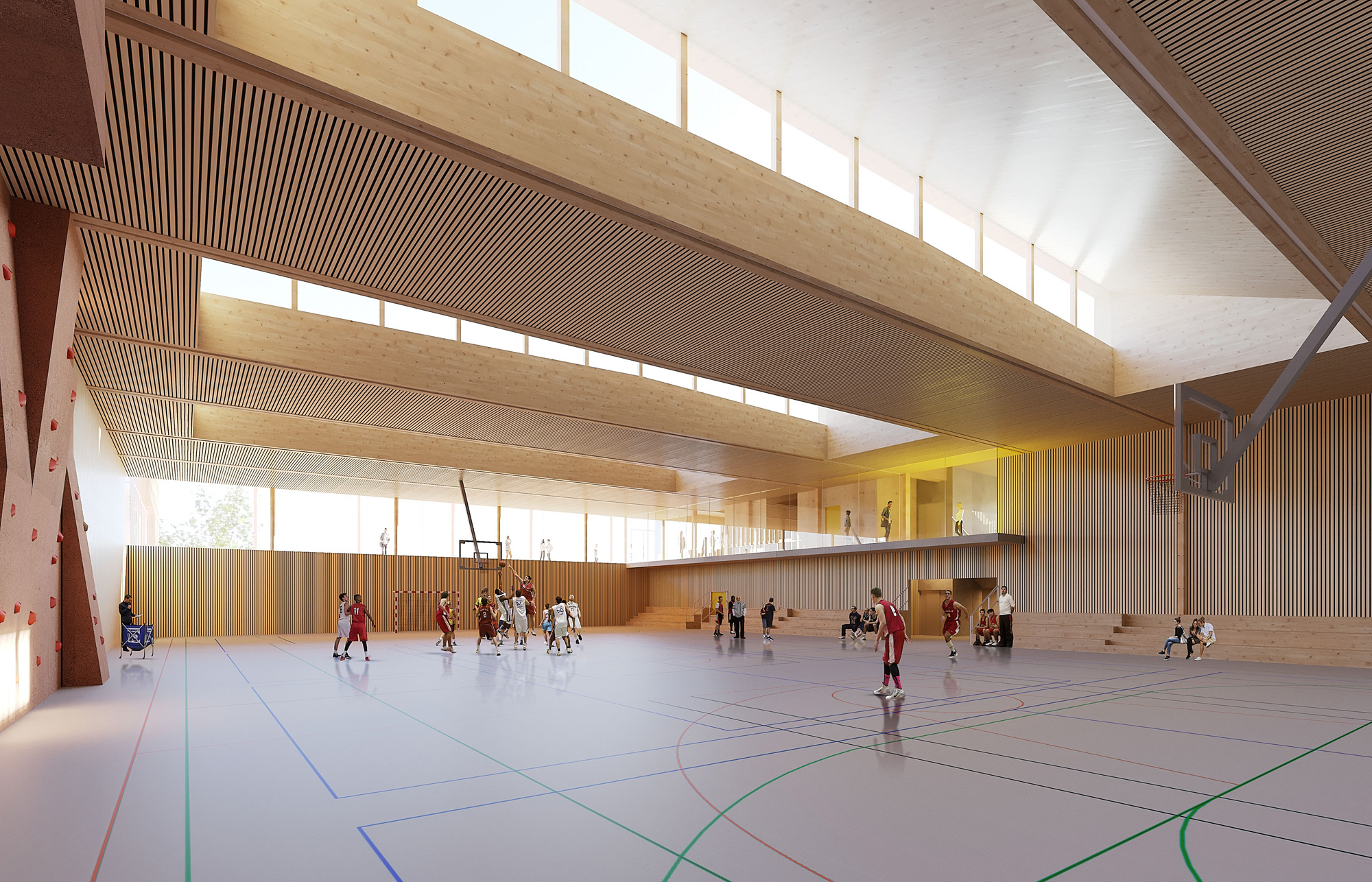 Perspective intérieure du collège de Joyeuse