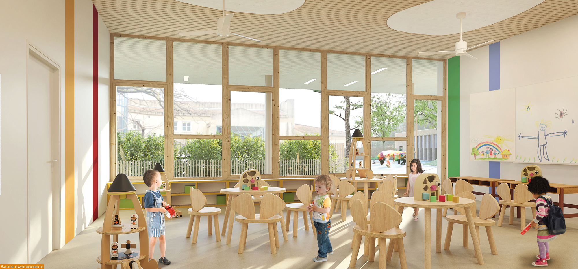 Groupe scolaire de Six-Fours-les-Plages_salle de classe maternelle