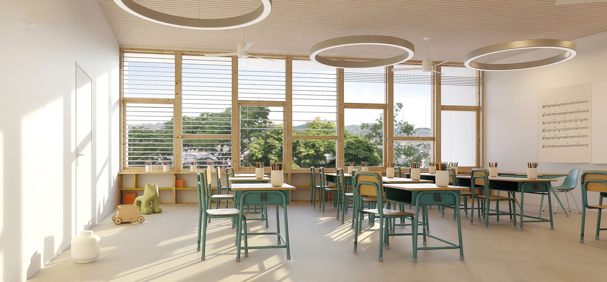 Groupe scolaire de Six-Fours-les-Plages_salle de classe élementaire