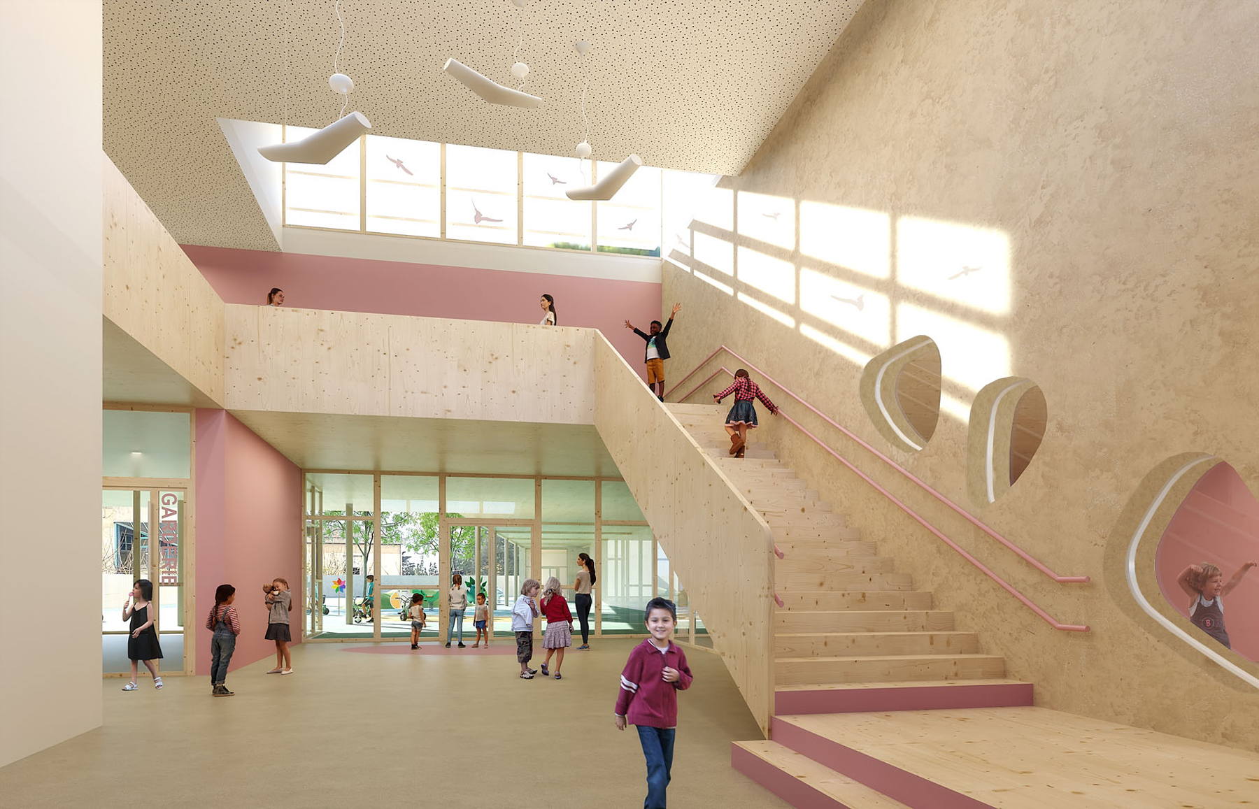 Groupe scolaire de Six-Fours-les-Plages_hall maternelles
